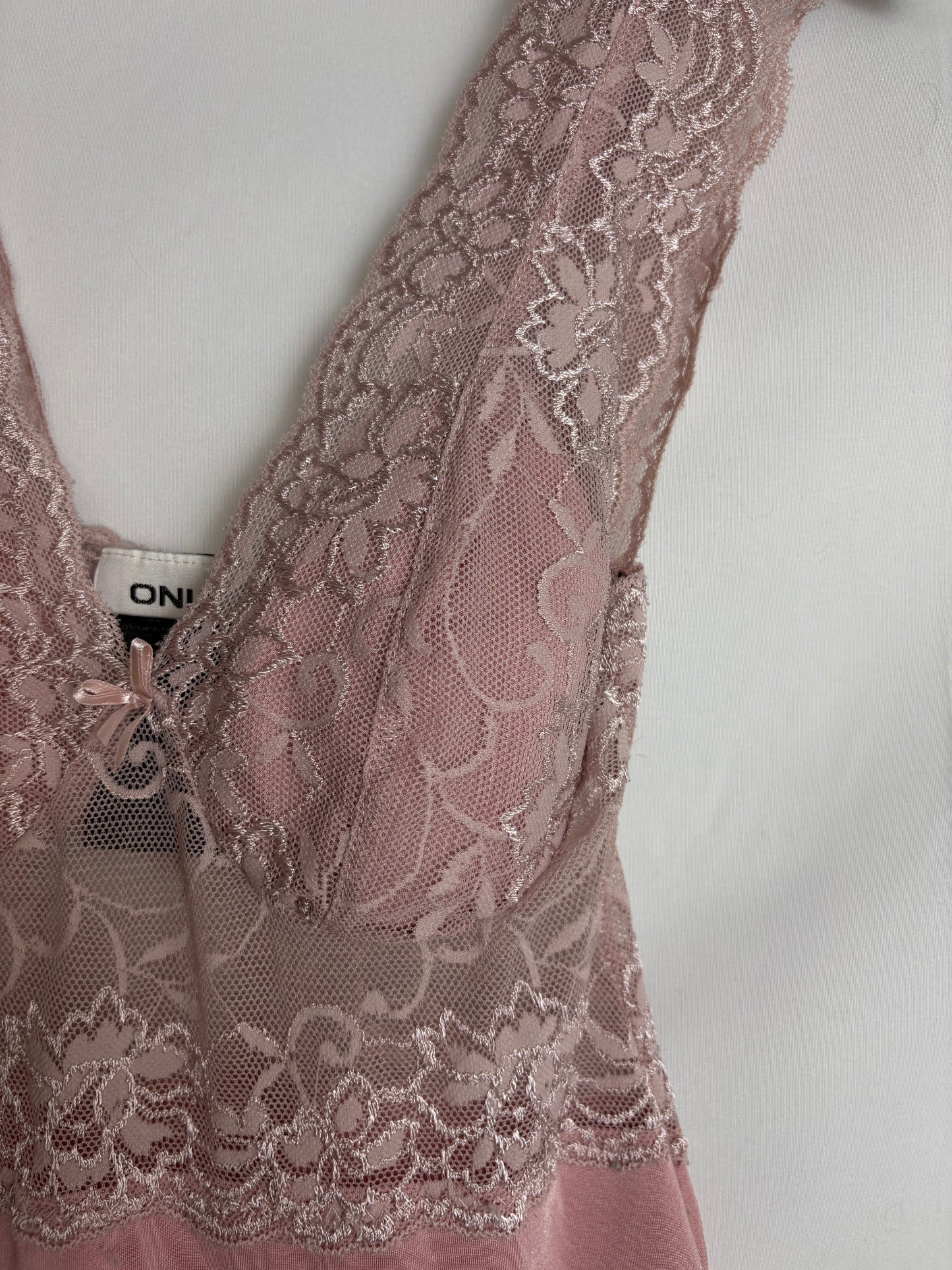 Lyserød bodystocking