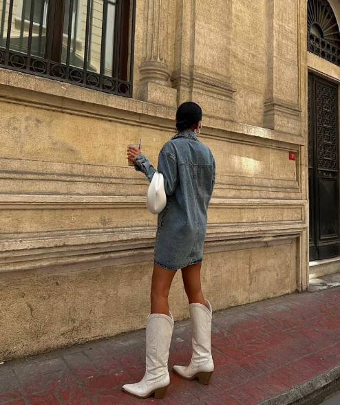 Denim kjole