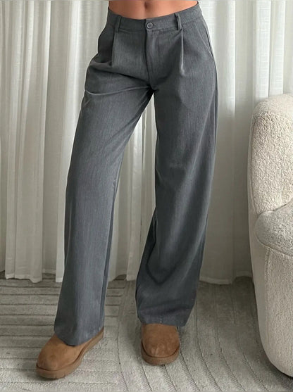 Løse habit bukser - mørkegrå