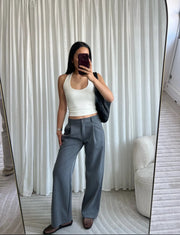 Asta Løse habit bukser - mørkegrå