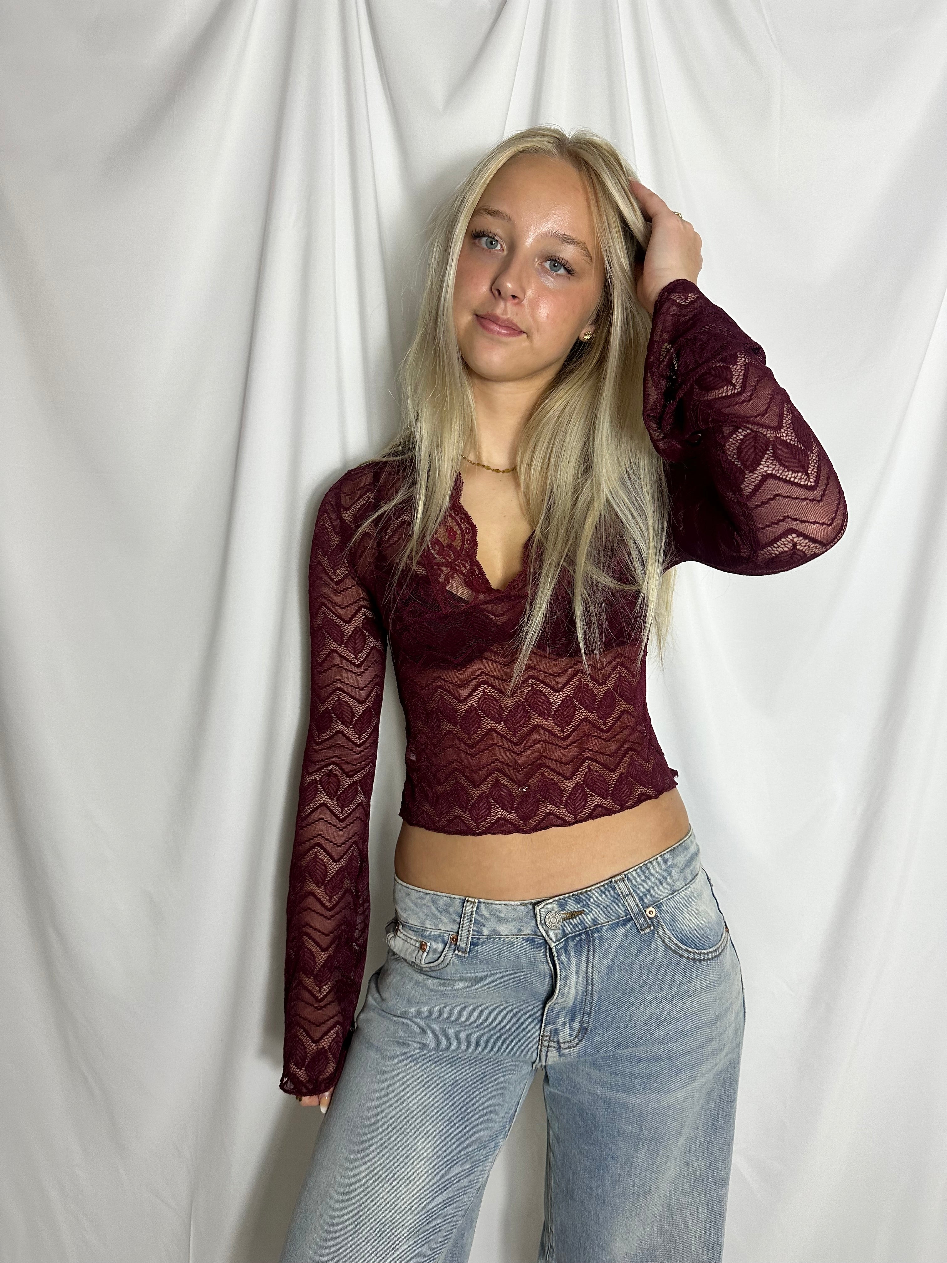 Blakely blonde top - Bordeaux