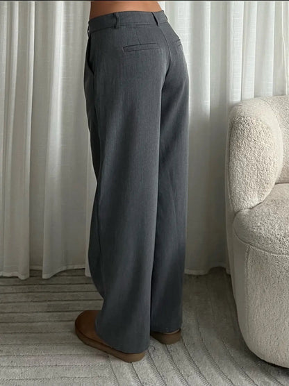 Løse habit bukser - mørkegrå