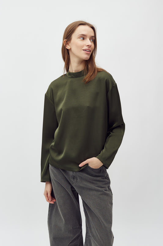MbyM Linea bluse - pine green