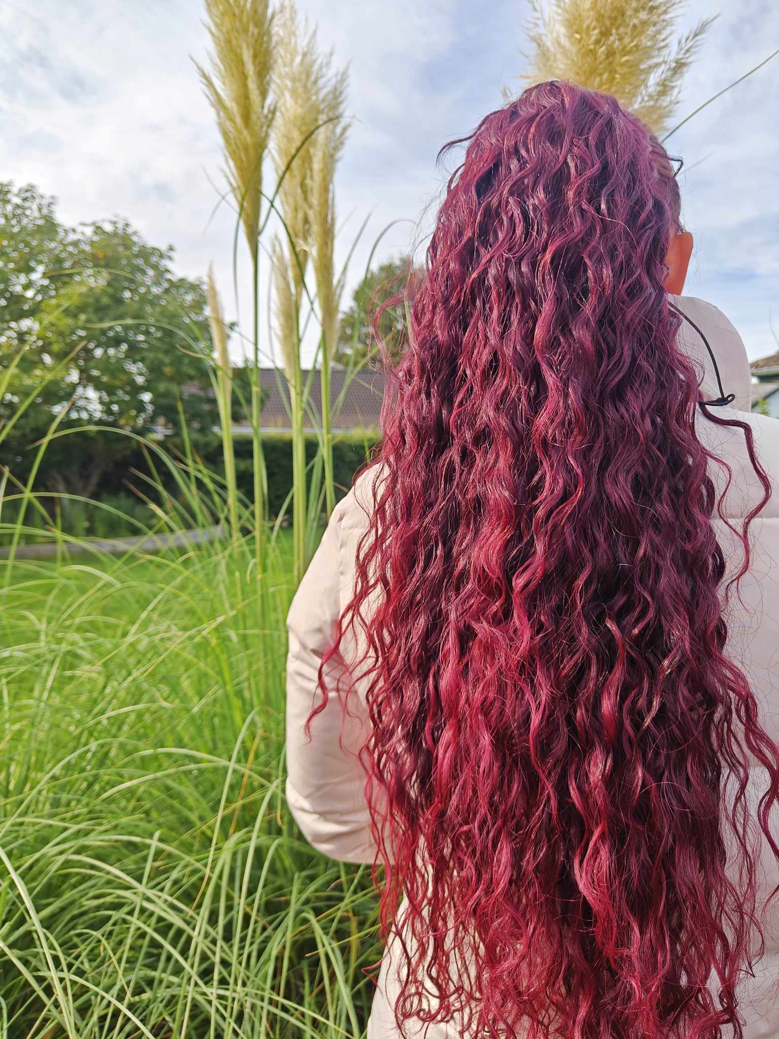 Vaiana ponytail - deep red