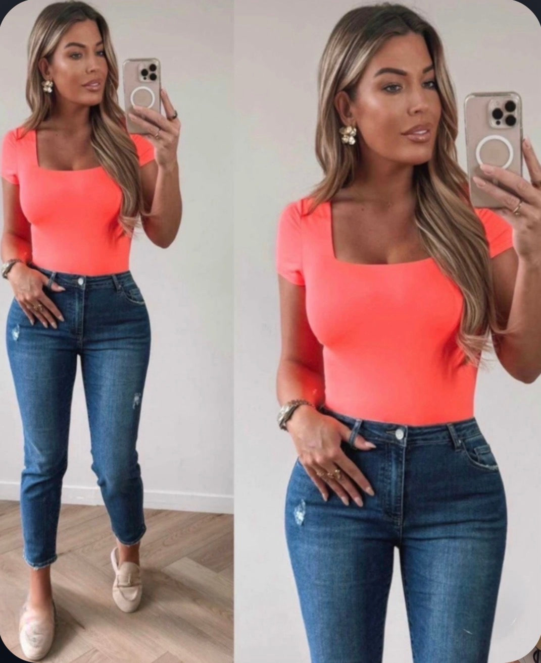 Basic t-shirt - orange