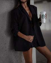 Alyssa oversized blazer - sort