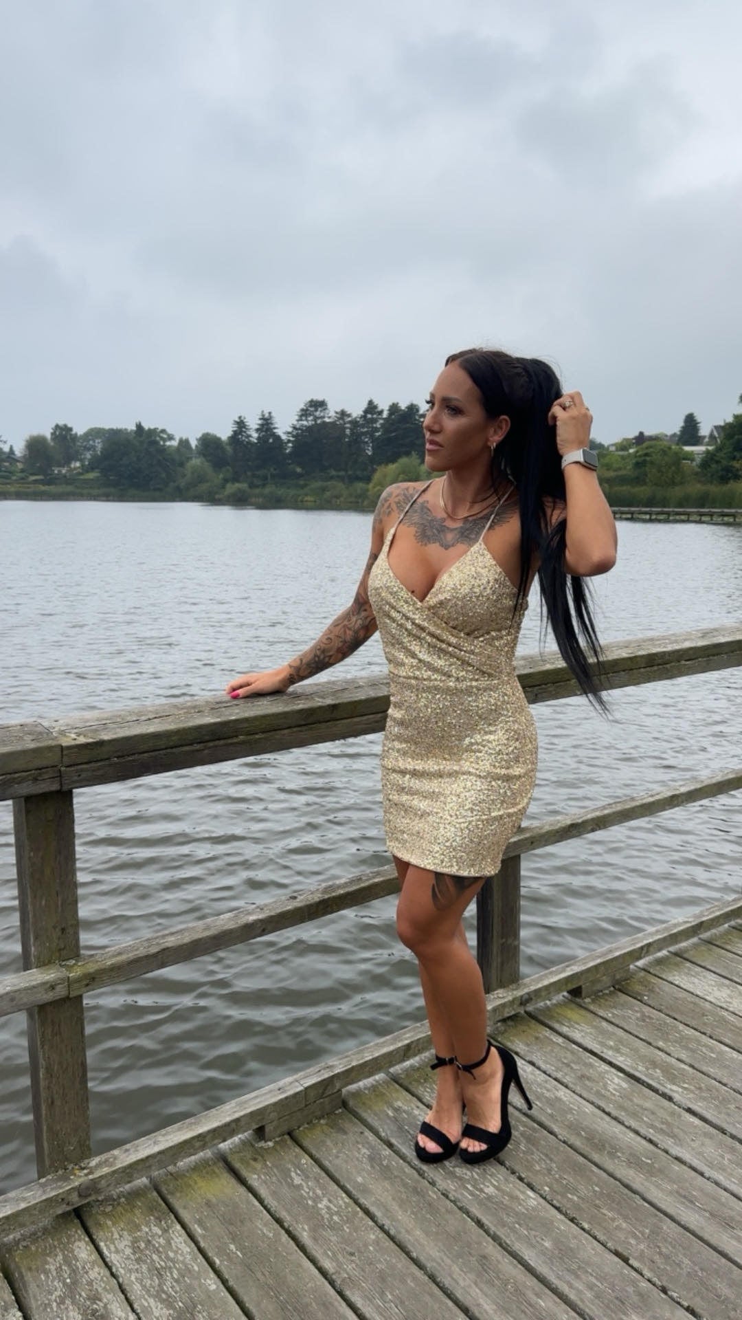 Palliet kjole - guld