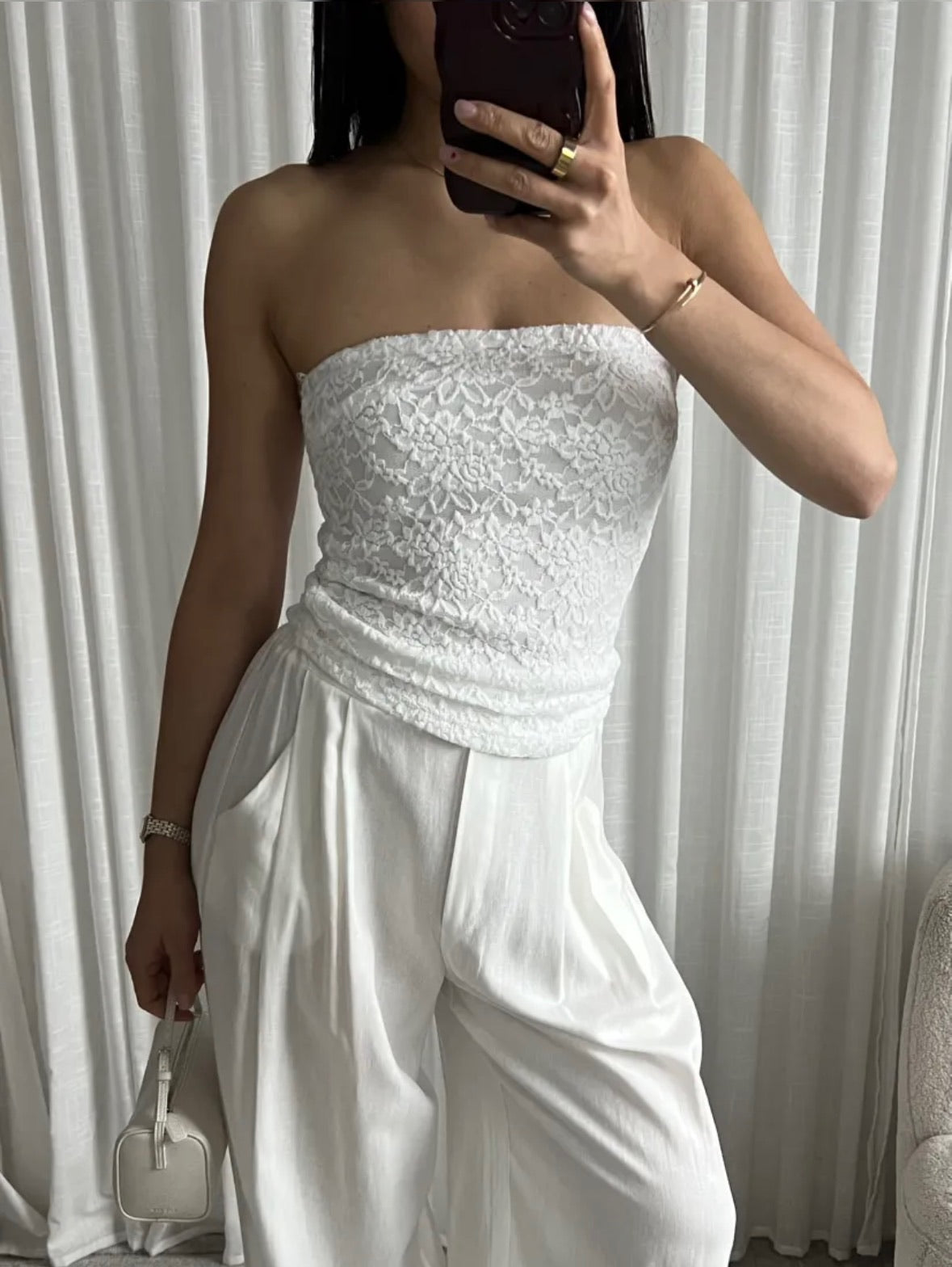 Fiona tube top - hvid