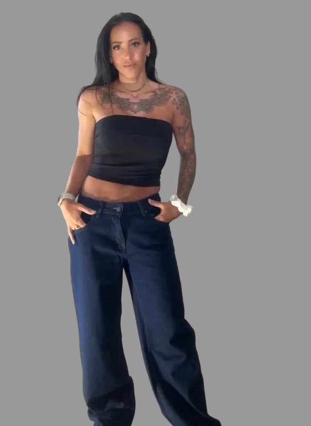 Luna low waist - mørkeblå