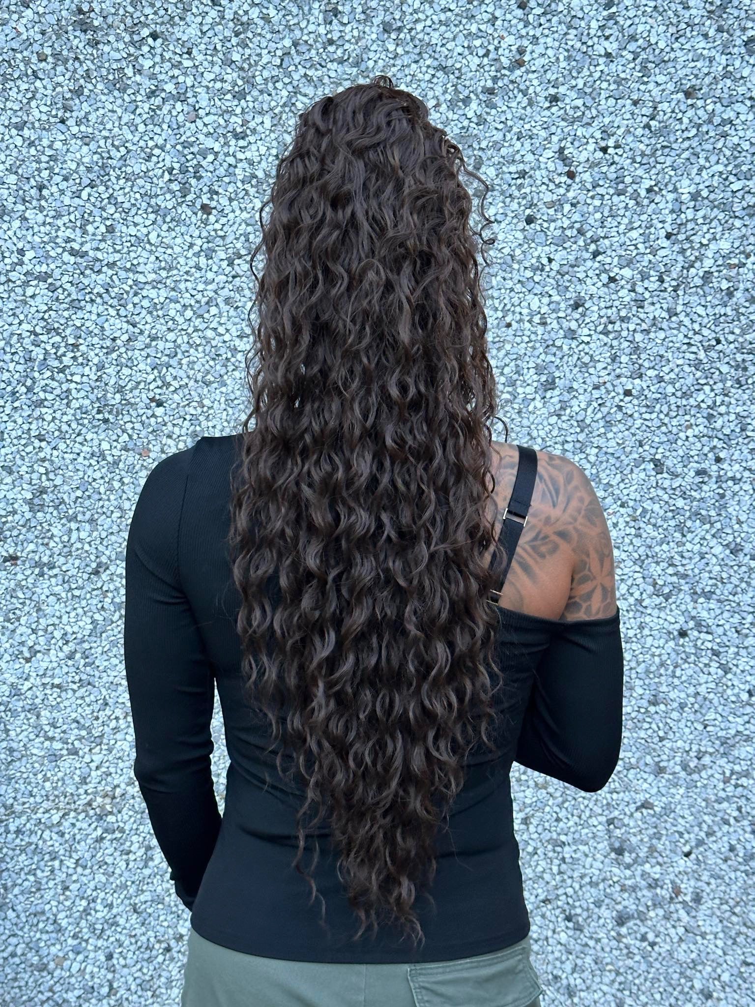 Vaiana ponytail - dark chocolate