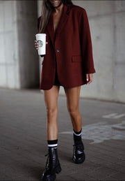 Alyssa Bordeaux oversized blazer