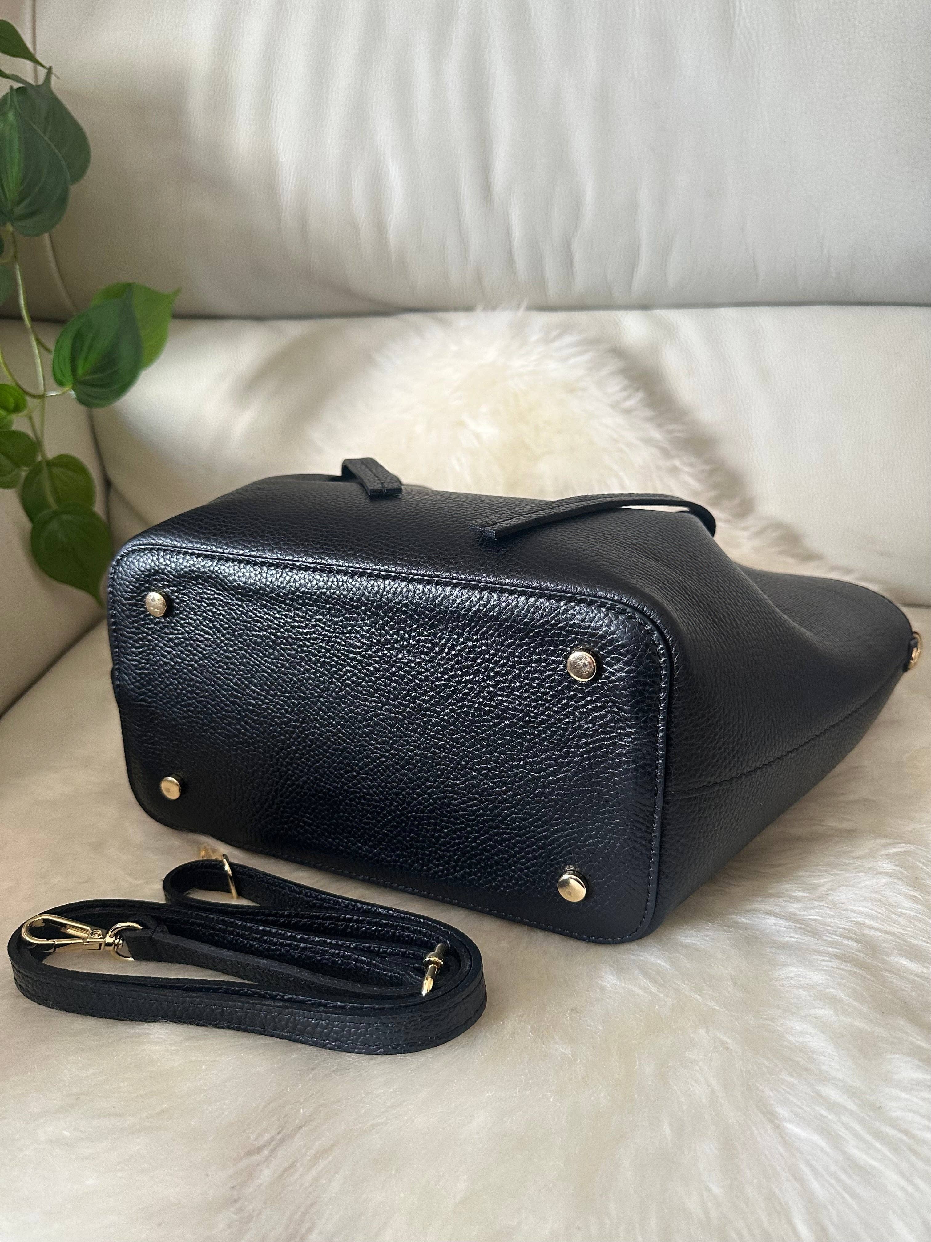 Amara læder taske Sort