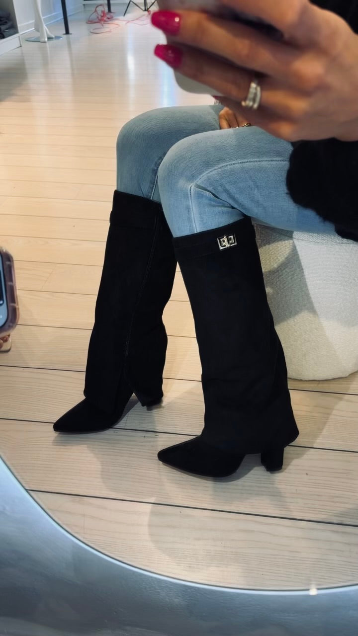 Brianna Støvle med Spænde - sort