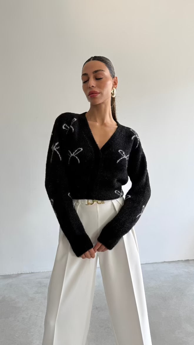 Chiara sweater med sløjfe detaljer