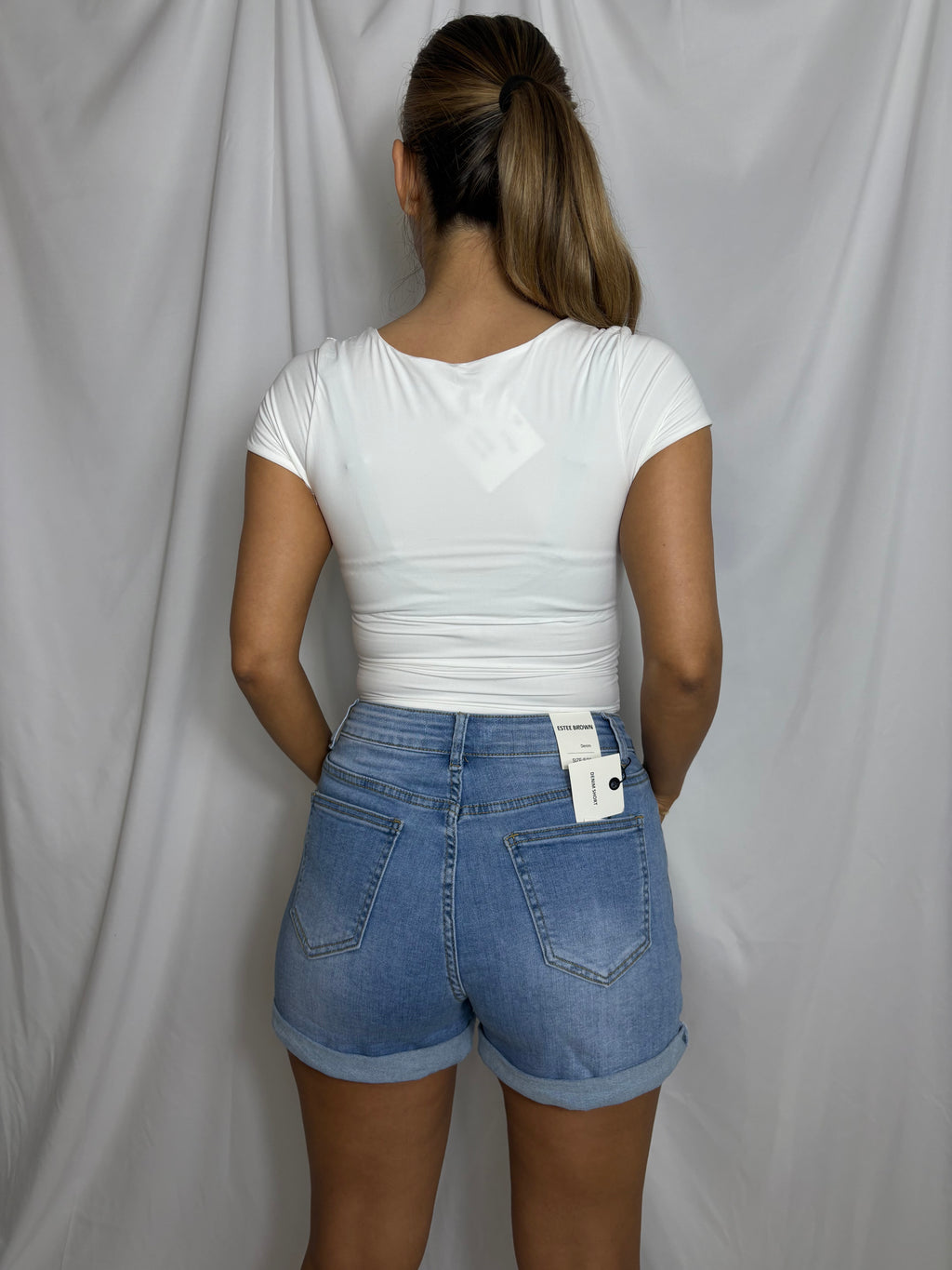 Nora denim shorts