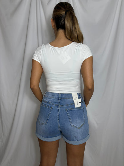 Nora denim shorts