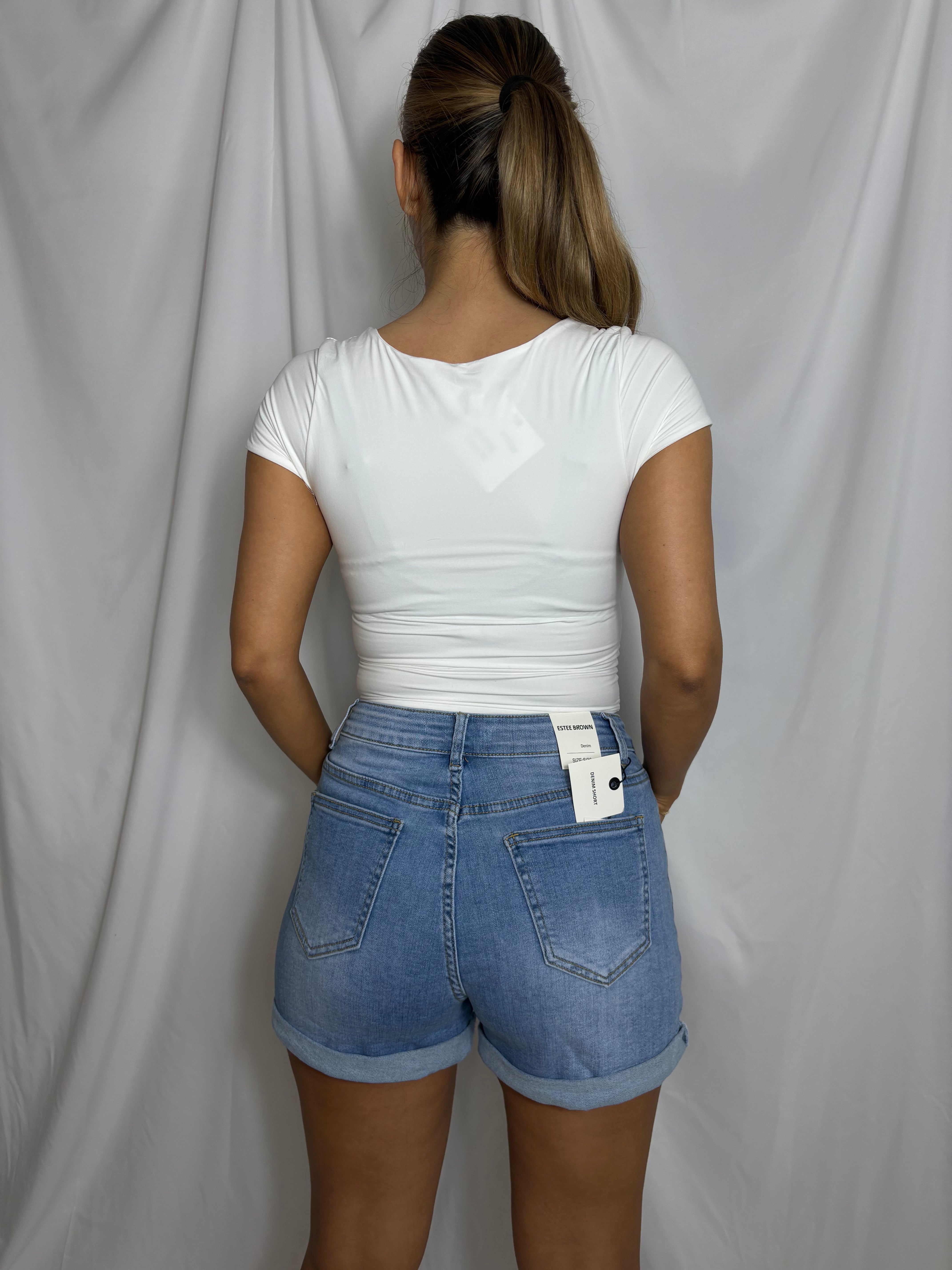 Nora denim shorts