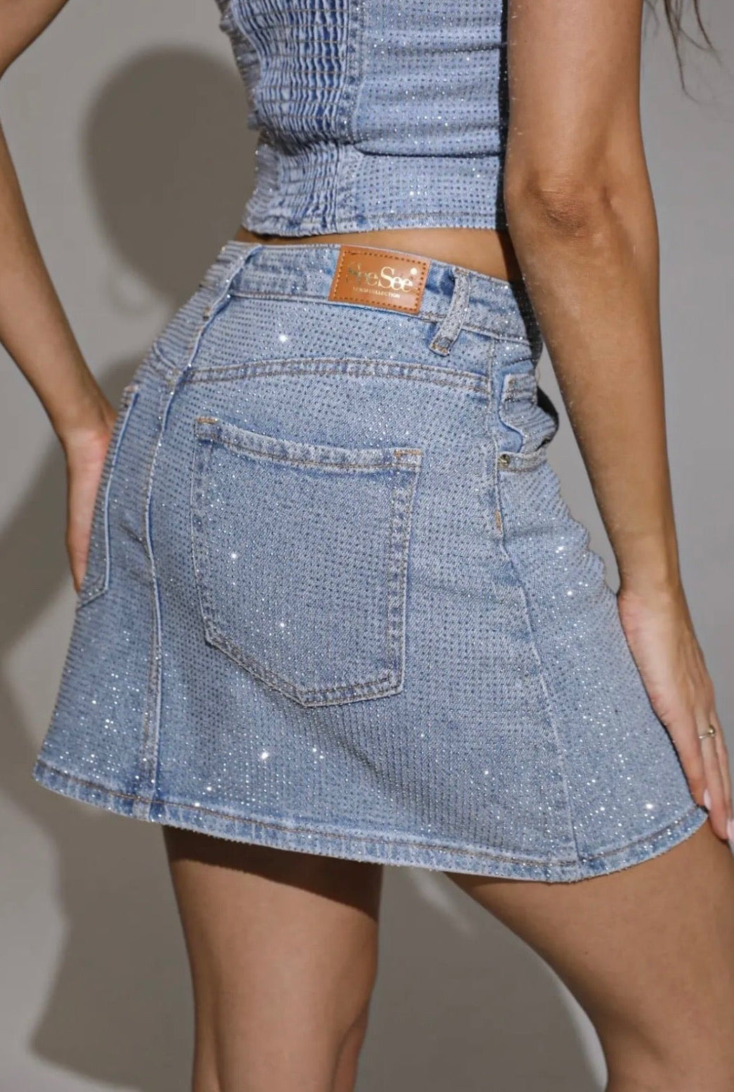 Kisha nederdel - denim