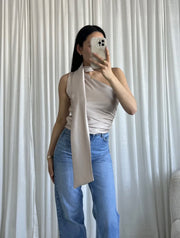 Liana satin top - beige