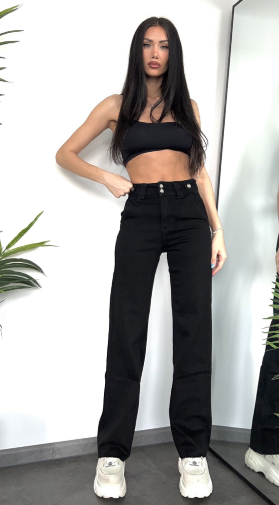 Emilia jeans med lige snit