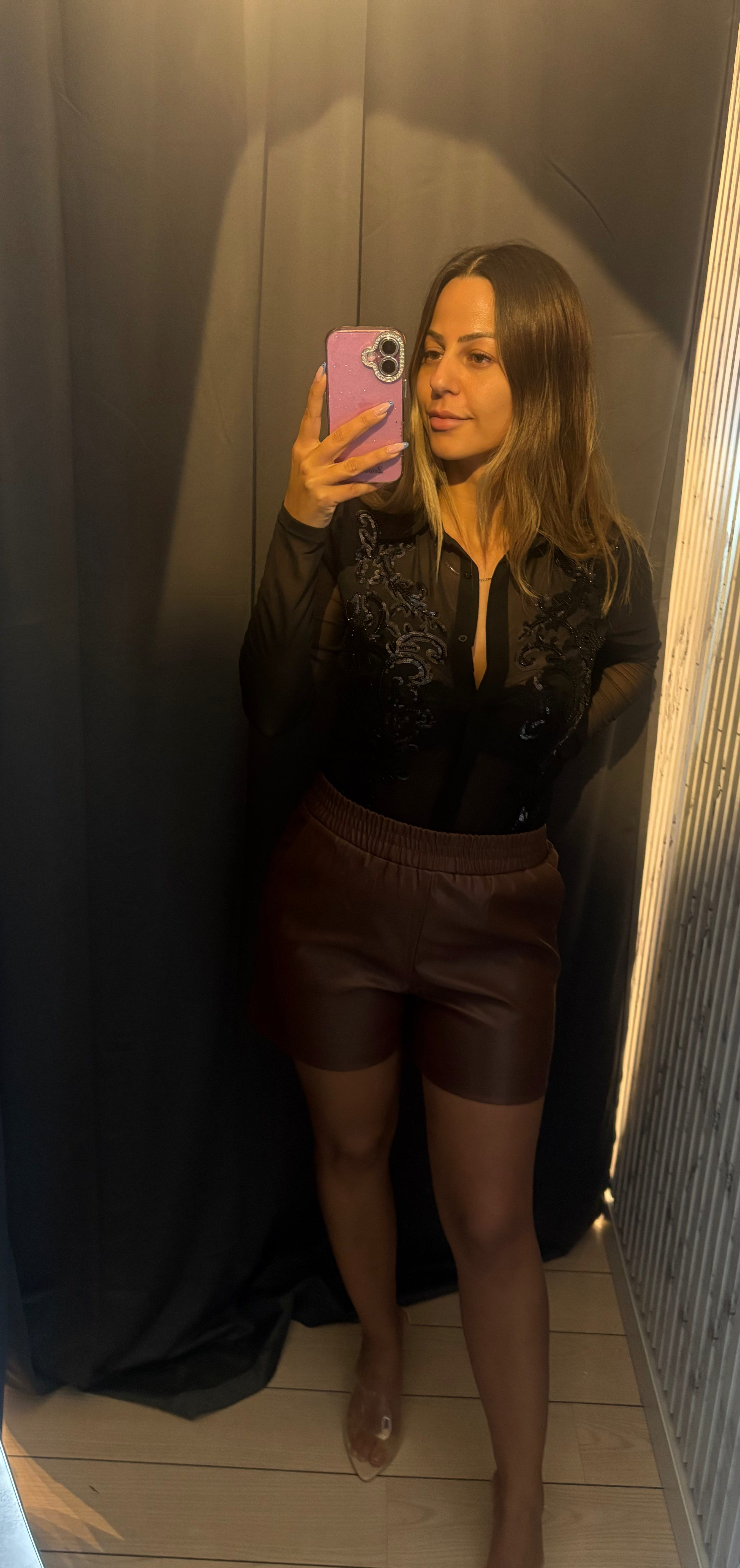 Cheri transparent body med perler