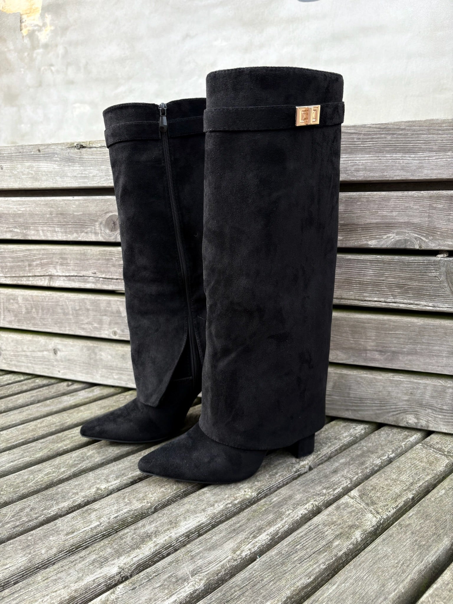 Brianna Støvle med Spænde - sort