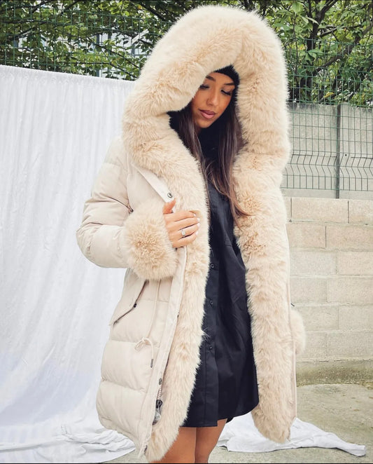 Saphira vinterjakke - beige
