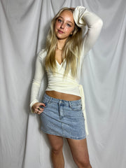 Caitlyn cardigan med bindebånd