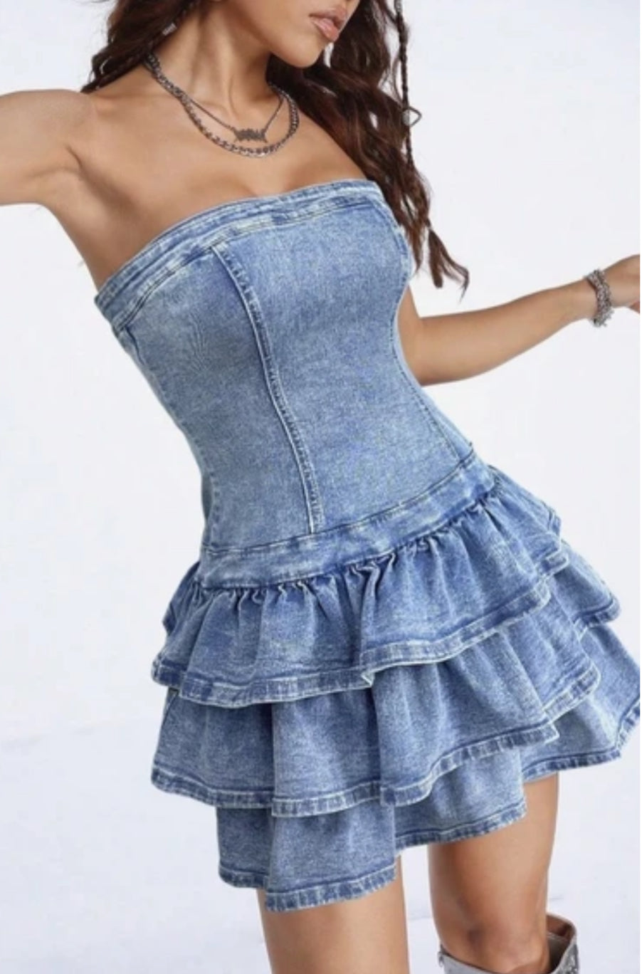 Denim dress