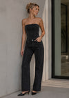 Ciana glitter top - sort