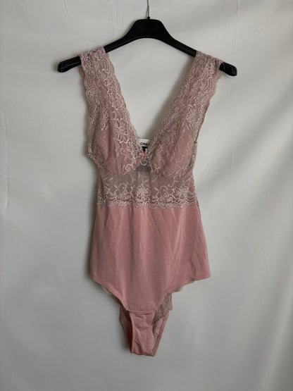 Lyserød bodystocking
