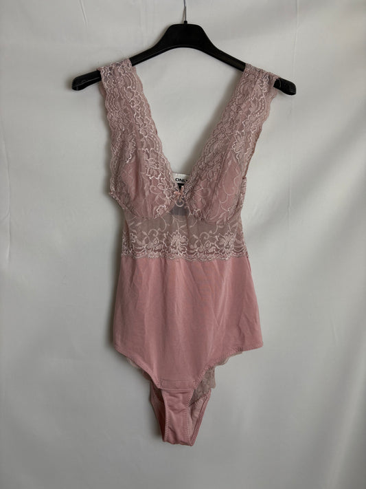 Lyserød bodystocking