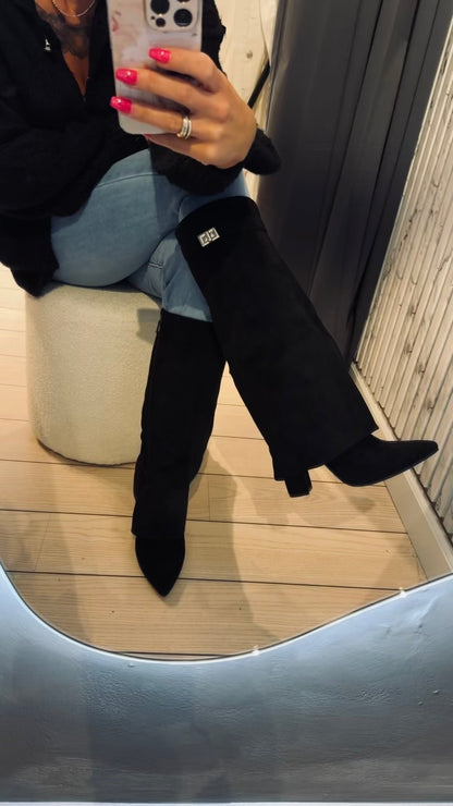 Brianna Støvle med Spænde - sort