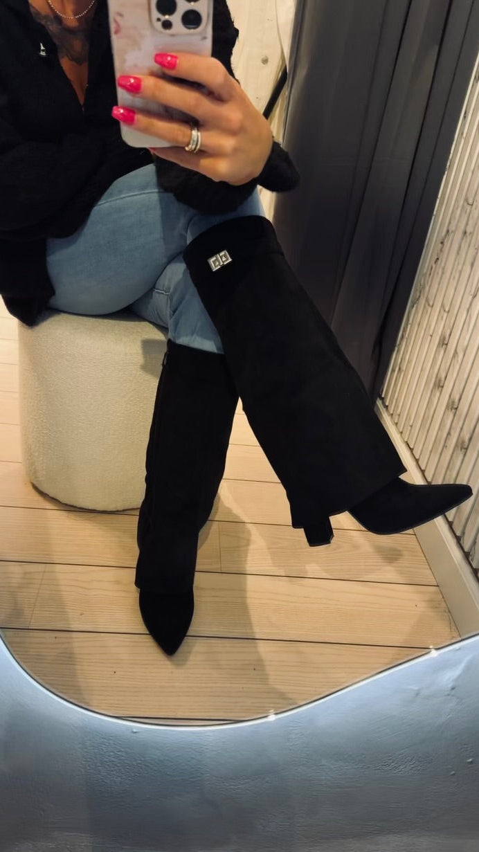 Brianna Støvle med Spænde - sort