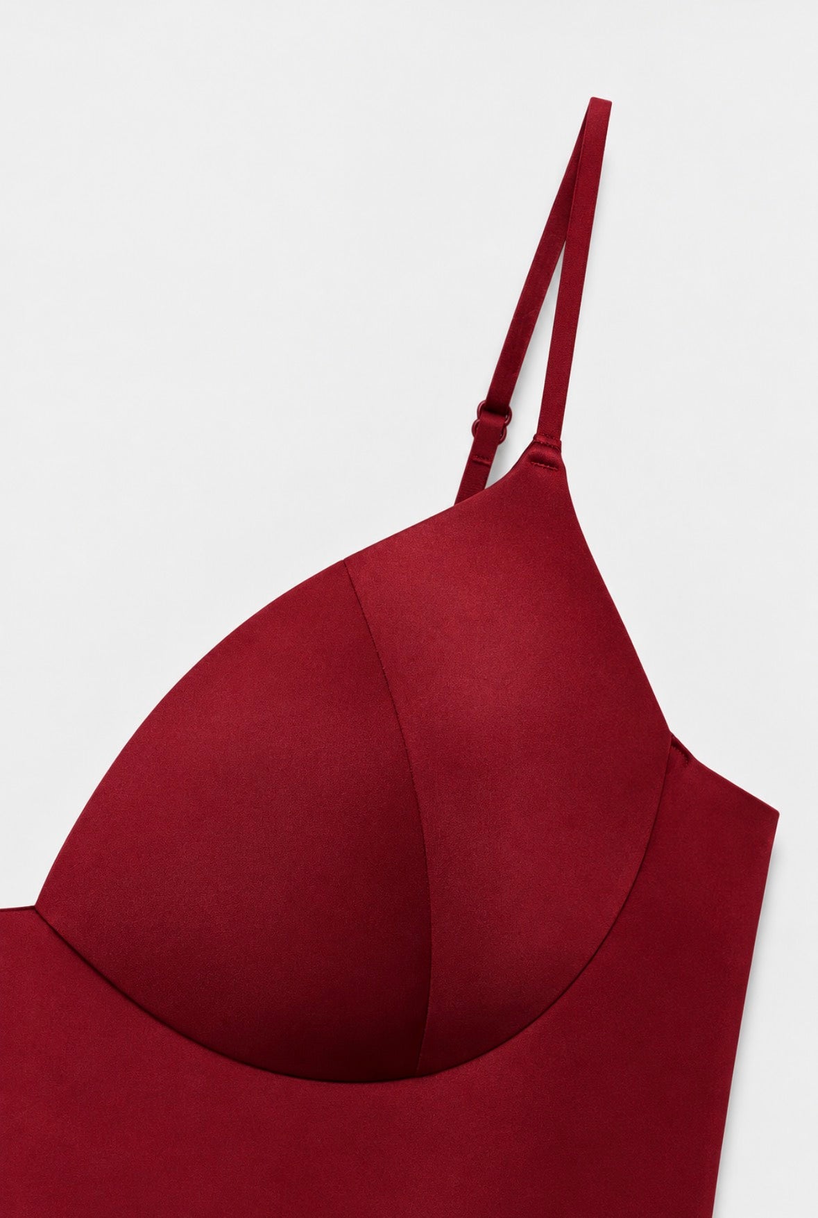 Demi top - bordeaux rød