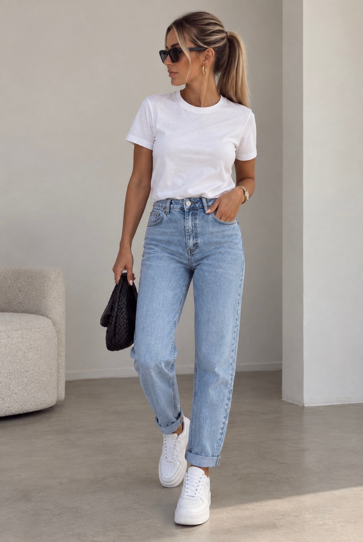 Mom-fit jeans - denim