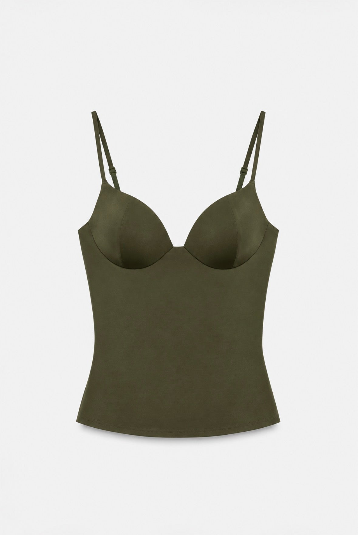 Demi top - kaki grøn