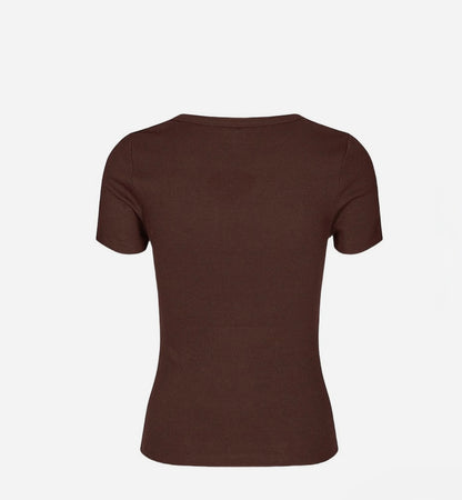 MbyM t-shirt otis- mørkebrun