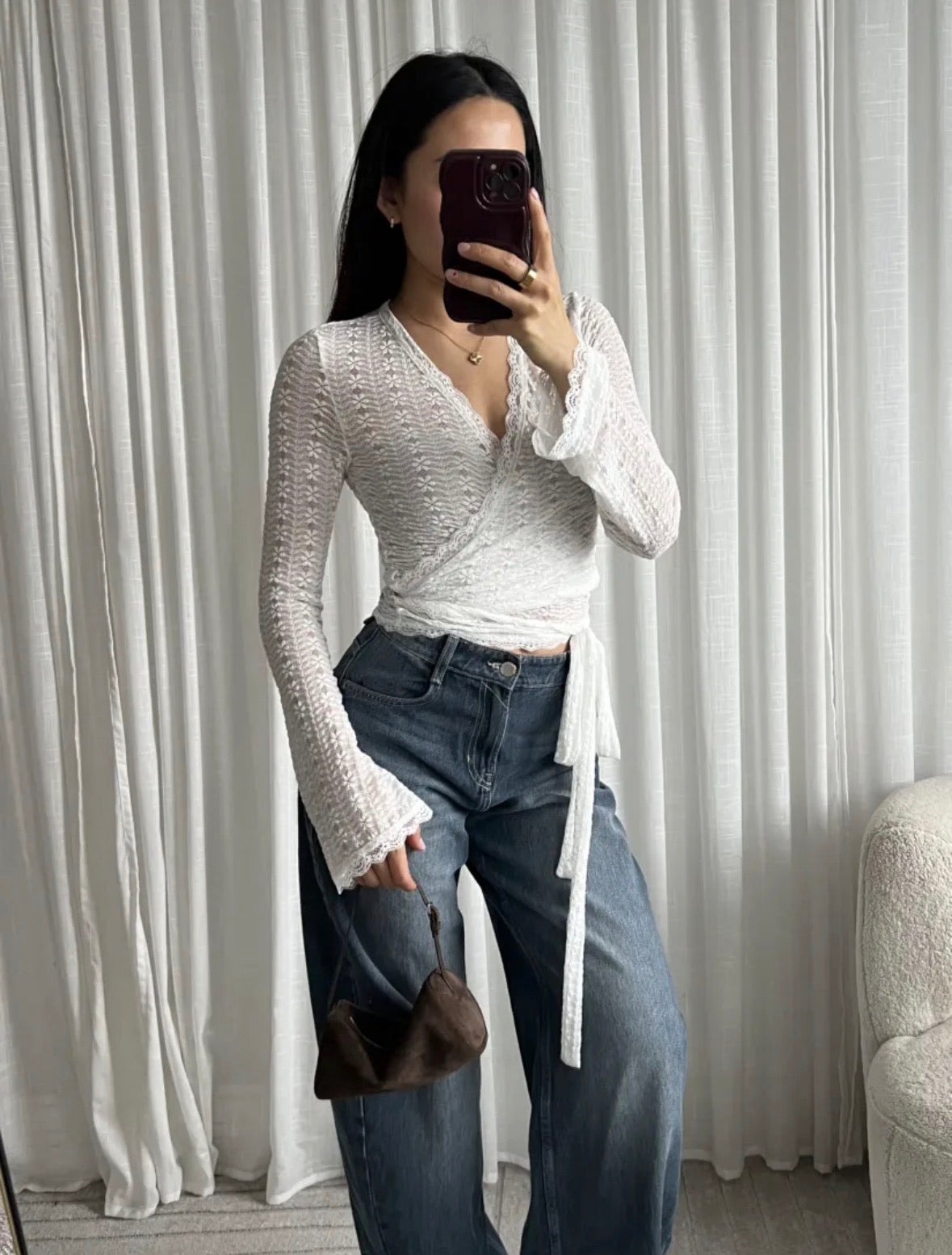 Lea blonde cardigan - hvid