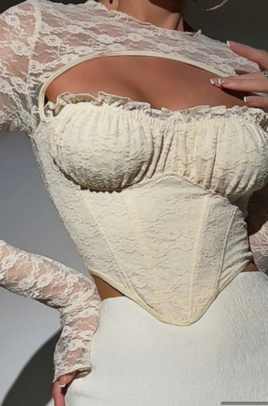 Blonde top creme