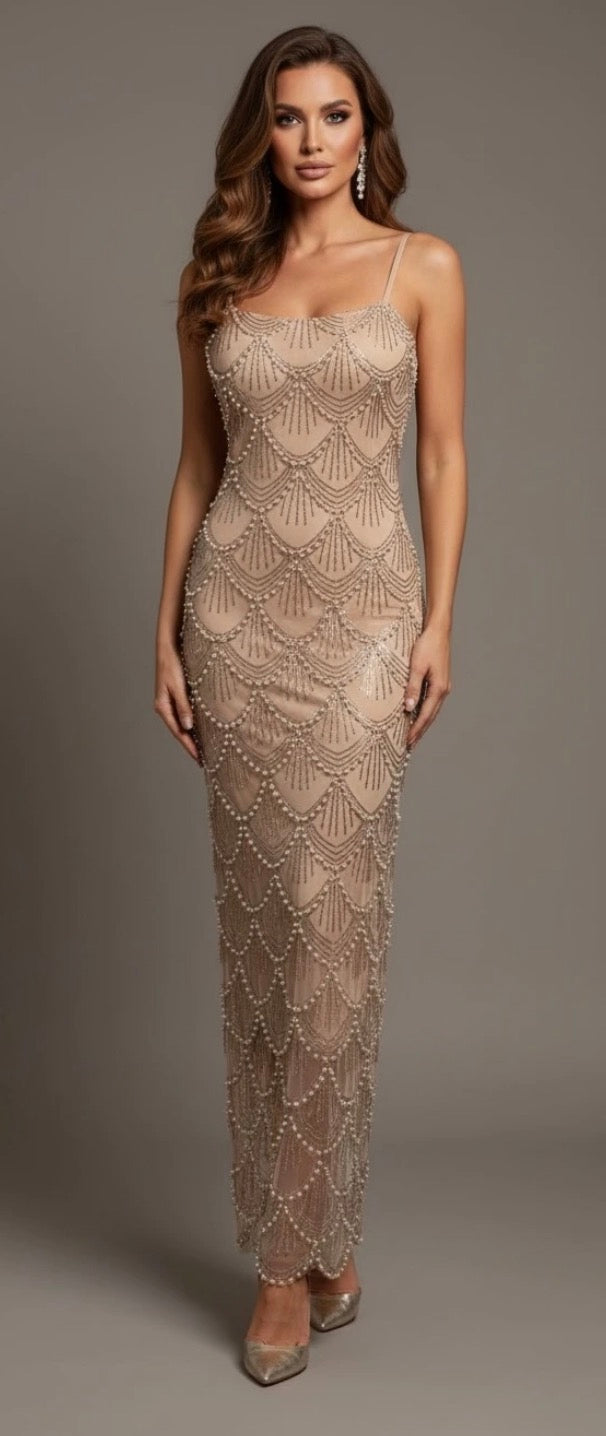 Aurora kjole - beige