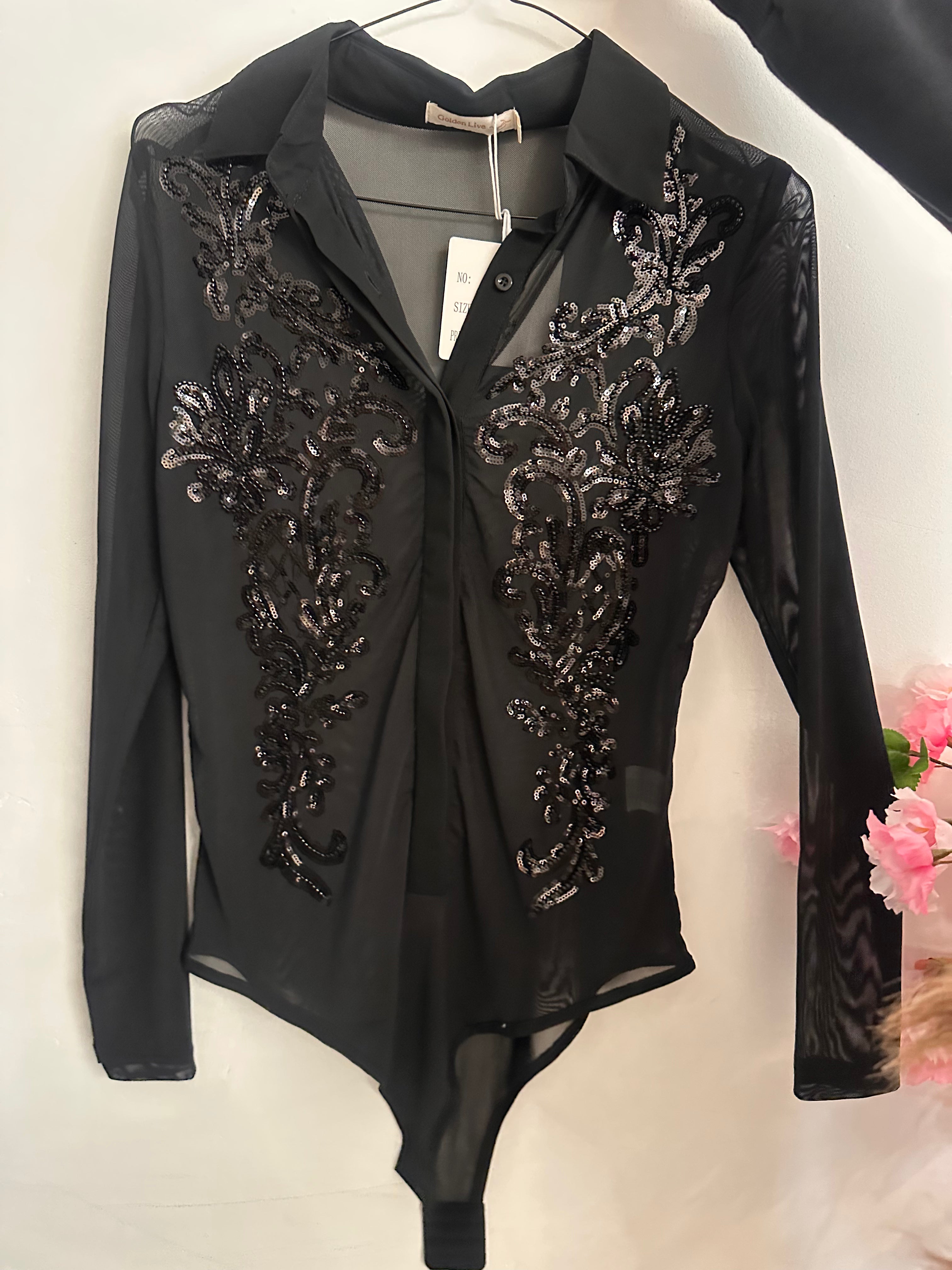 Cheri transparent body med perler