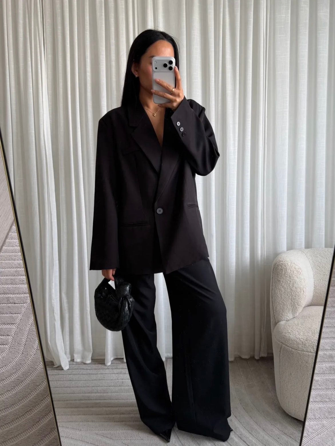 Gabriella oversized blazer - sort