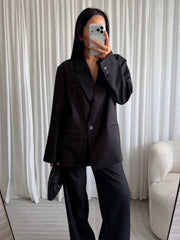 Gabriella oversized blazer - sort