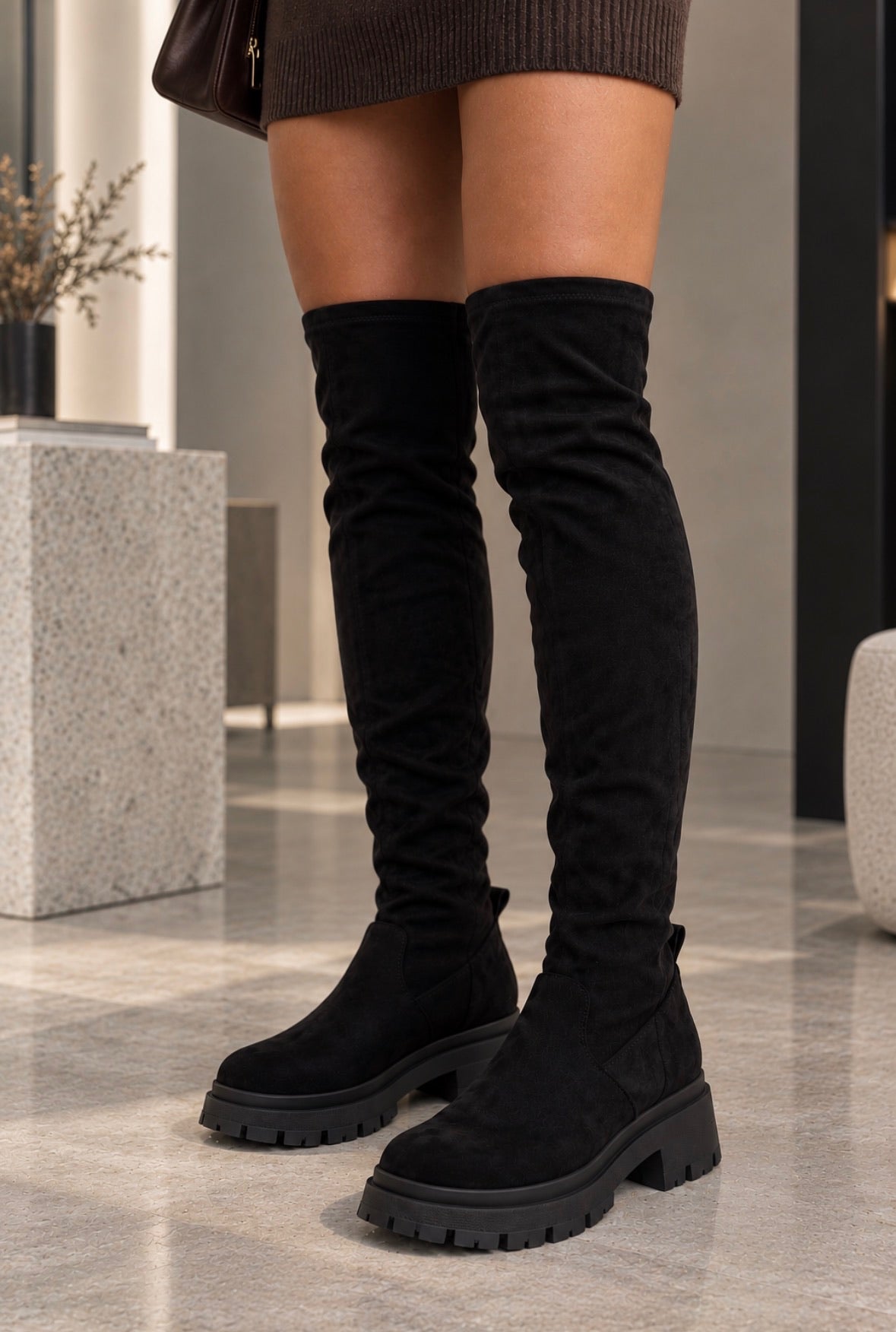 High knee boots