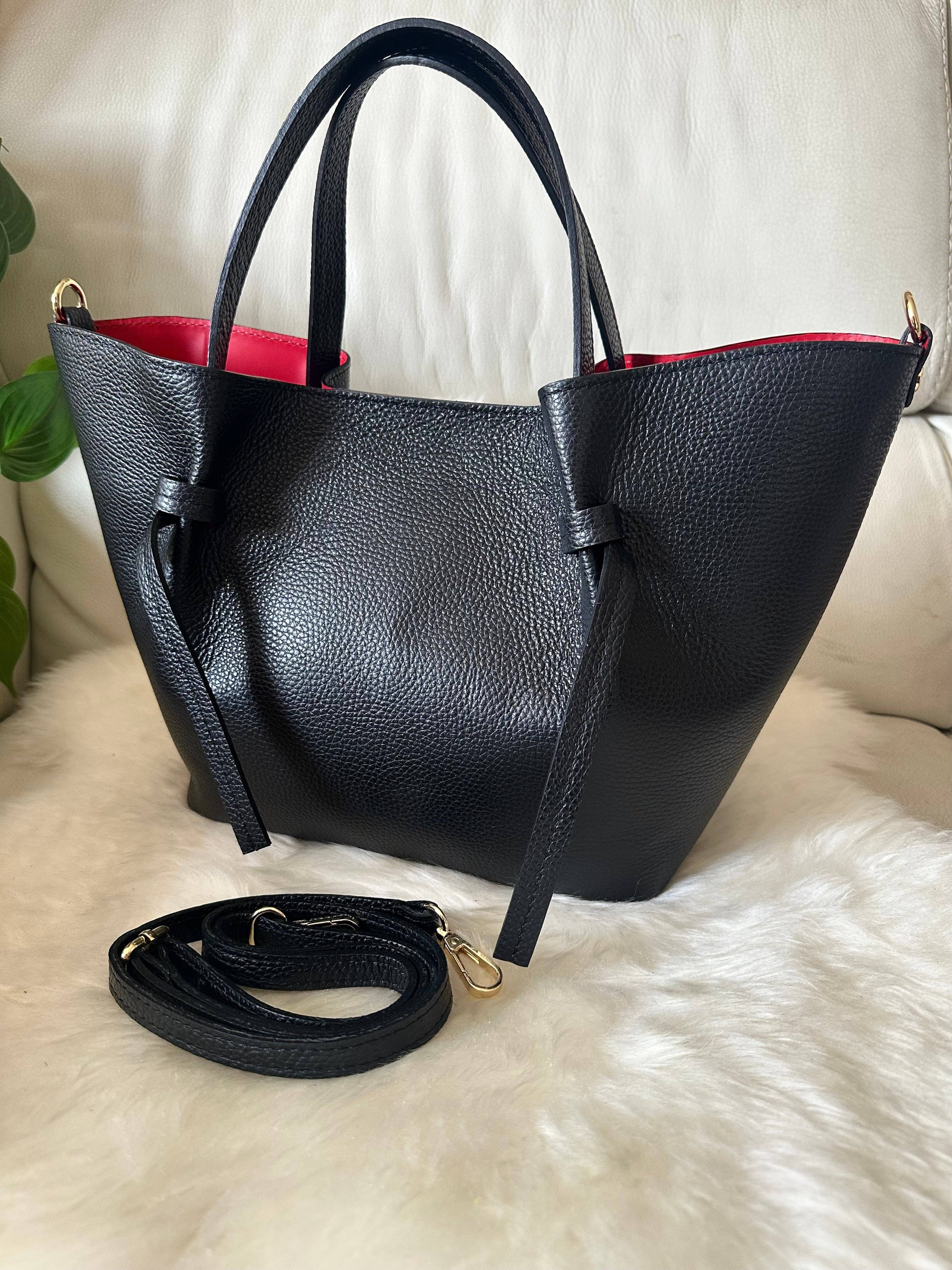 Amara læder taske Sort