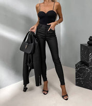 Bukser i kunstlæder