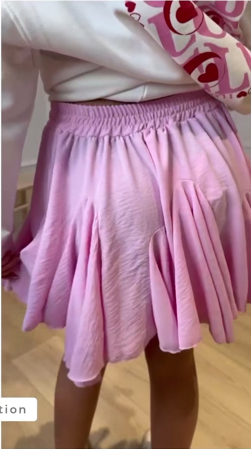 Indlæs video: Lili skirt pink