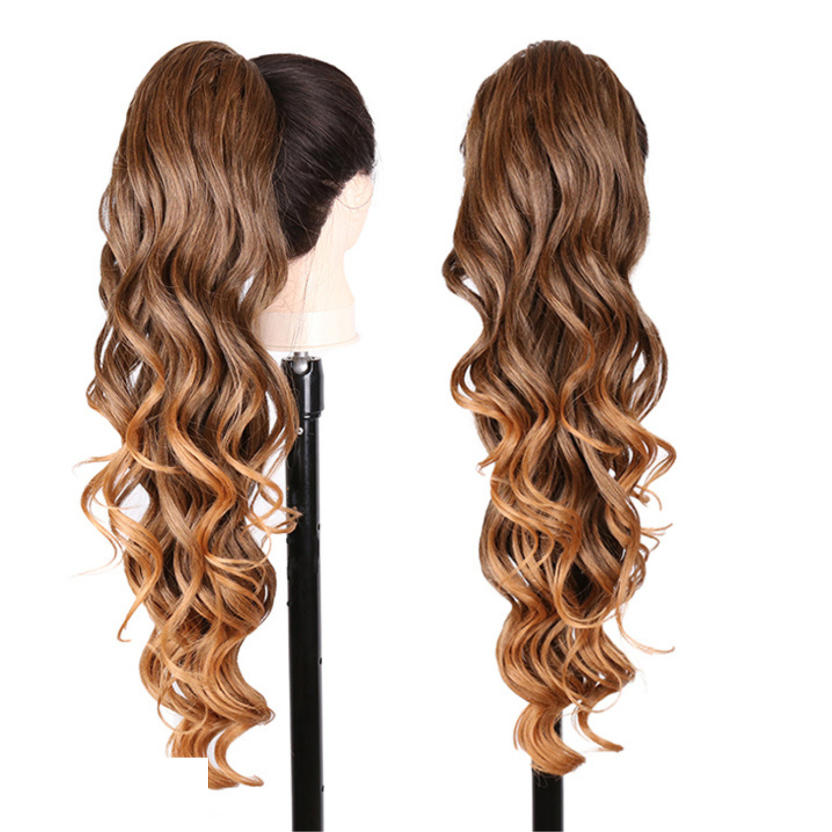 Cinderella ponytail - chocolate / honey